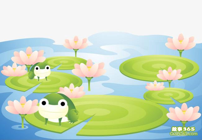 睡前故事 > 正文调皮的小青蛙们决定在池塘里的荷叶上,来一场蹦跳的