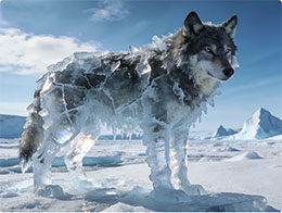 大灰狼去北极了