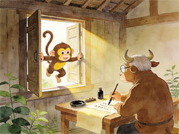 不懂礼貌的小猴子